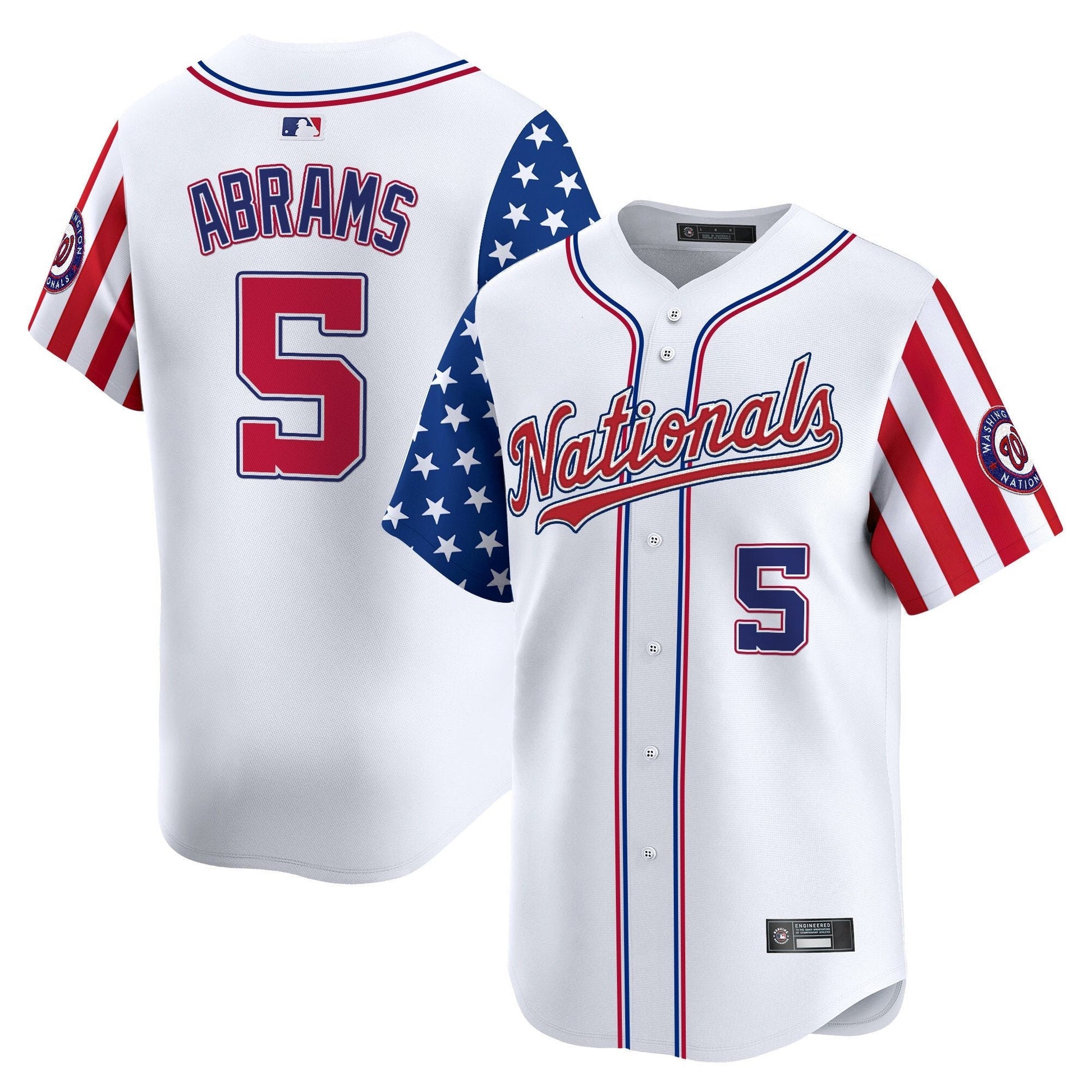Men's Washington Nationals 2025 Independence Day Vapor Premier Limited Jersey - All Stitched