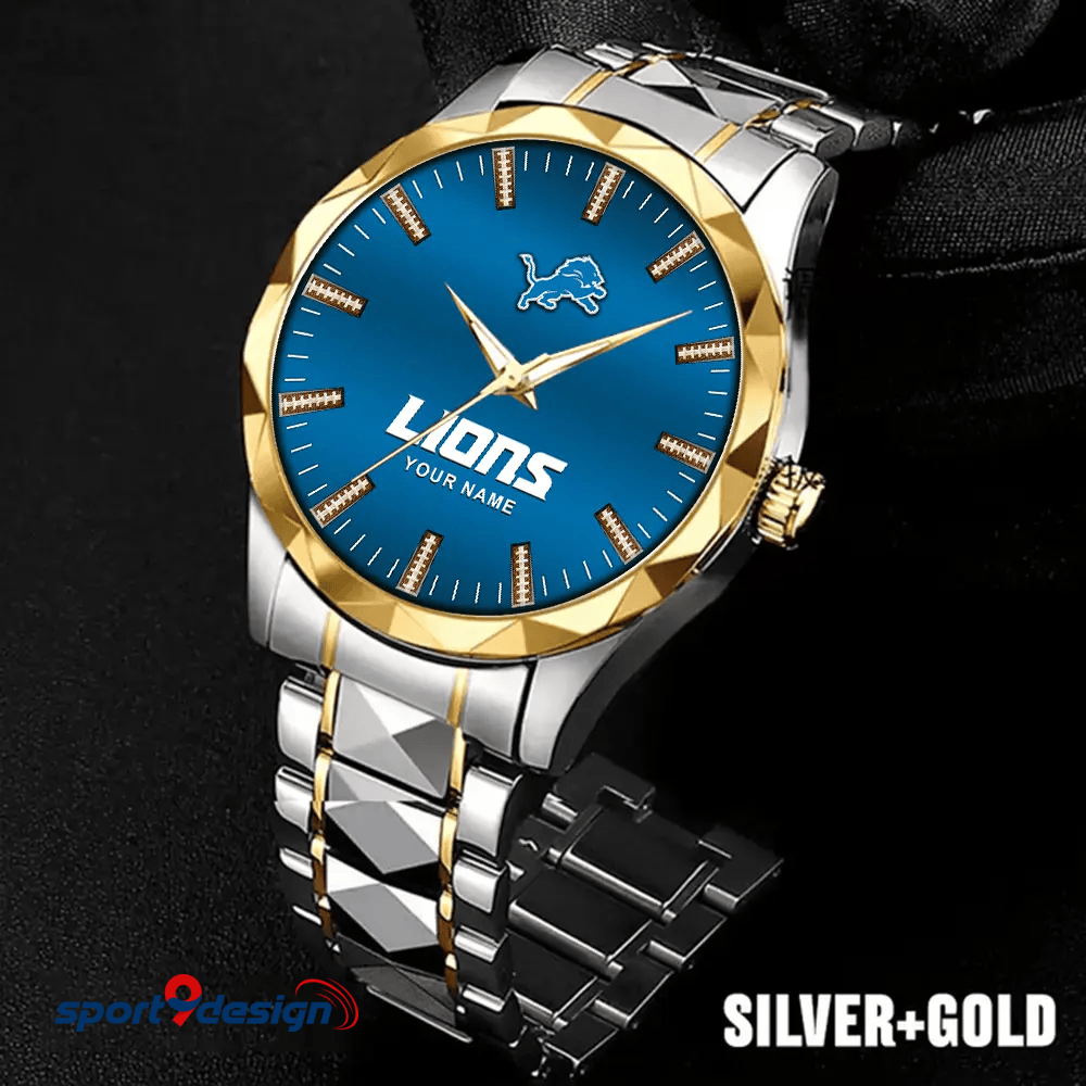 Detroit Lions Luxury Diamond Men Watch Trending 2025