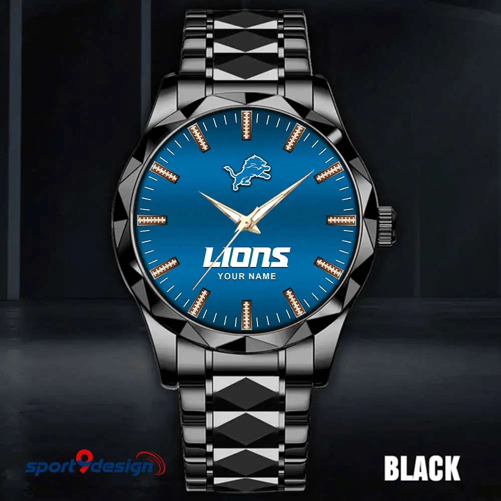 Detroit Lions Luxury Diamond Men Watch Trending 2025
