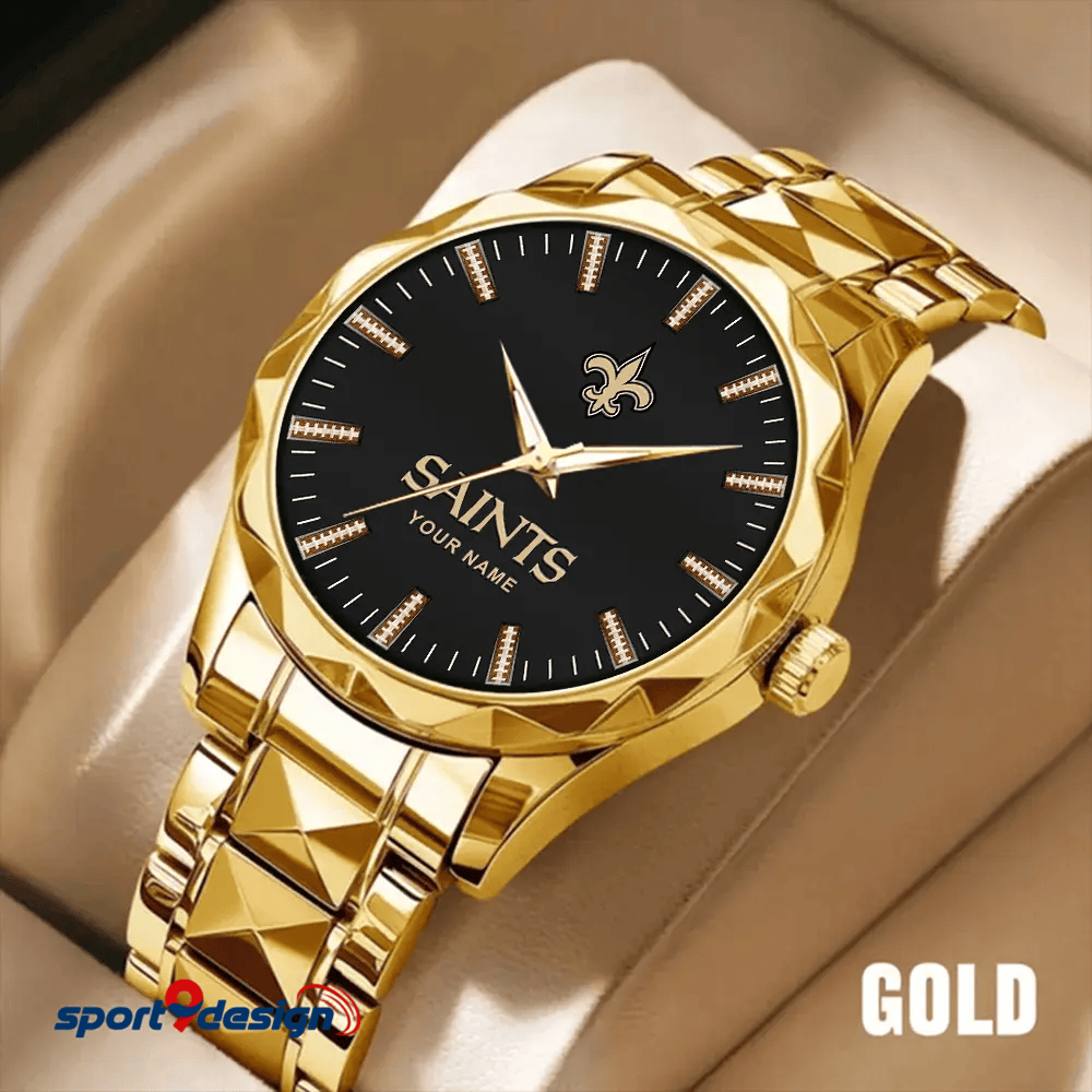 New Orleans Saints Luxury Diamond Men Watch Trending 2025