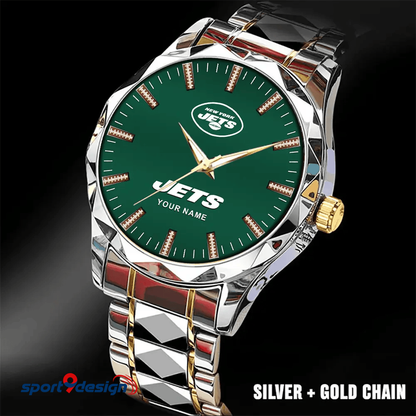 New York Jets Luxury Diamond Men Watch Trending 2025