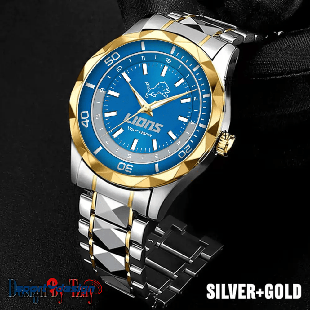 Detroit Lions Business Watch For Men Automatic Mechanical Stainless Steel Band 2025