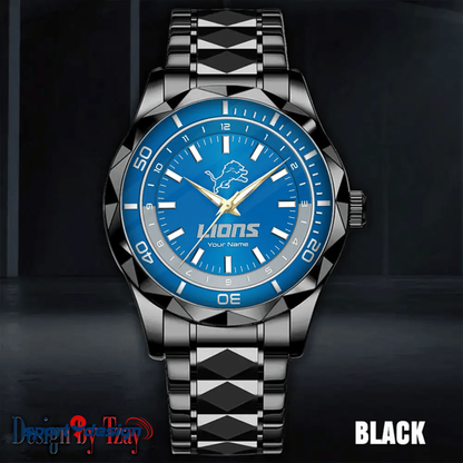 Detroit Lions Business Watch For Men Automatic Mechanical Stainless Steel Band 2025