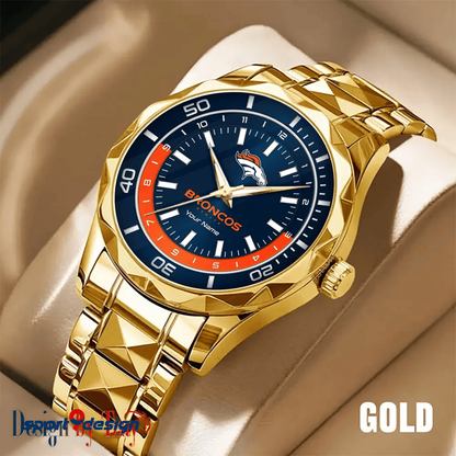 Denver Broncos Business Watch For Men Automatic Mechanical Stainless Steel Band 2025