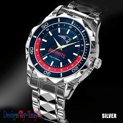 New England Patriots Business Watch For Men Automatic Mechanical Stainless Steel Band 2025