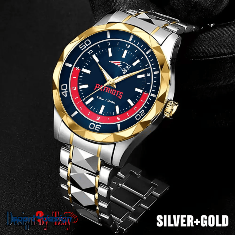 New England Patriots Business Watch For Men Automatic Mechanical Stainless Steel Band 2025