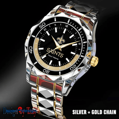 New Orleans Saints Business Watch For Men Automatic Mechanical Stainless Steel Band 2025