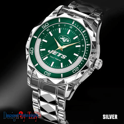 New York Jets Business Watch For Men Automatic Mechanical Stainless Steel Band 2025