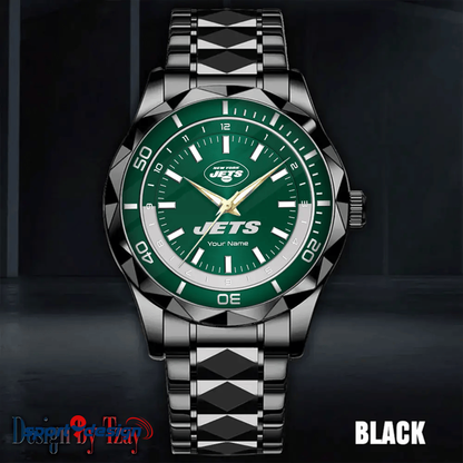 New York Jets Business Watch For Men Automatic Mechanical Stainless Steel Band 2025