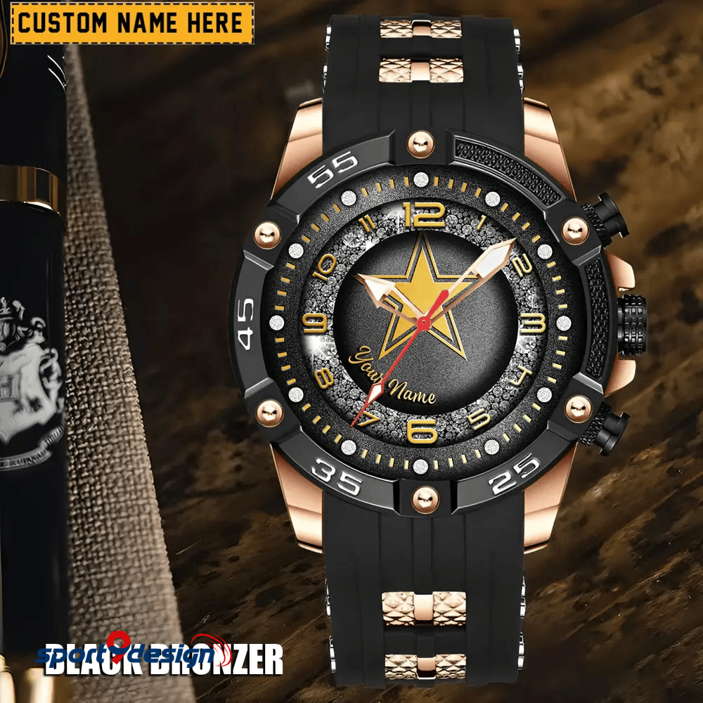 Dallas Cowboys Silicon Strap Fashion Wrist Watch Trending 2025
