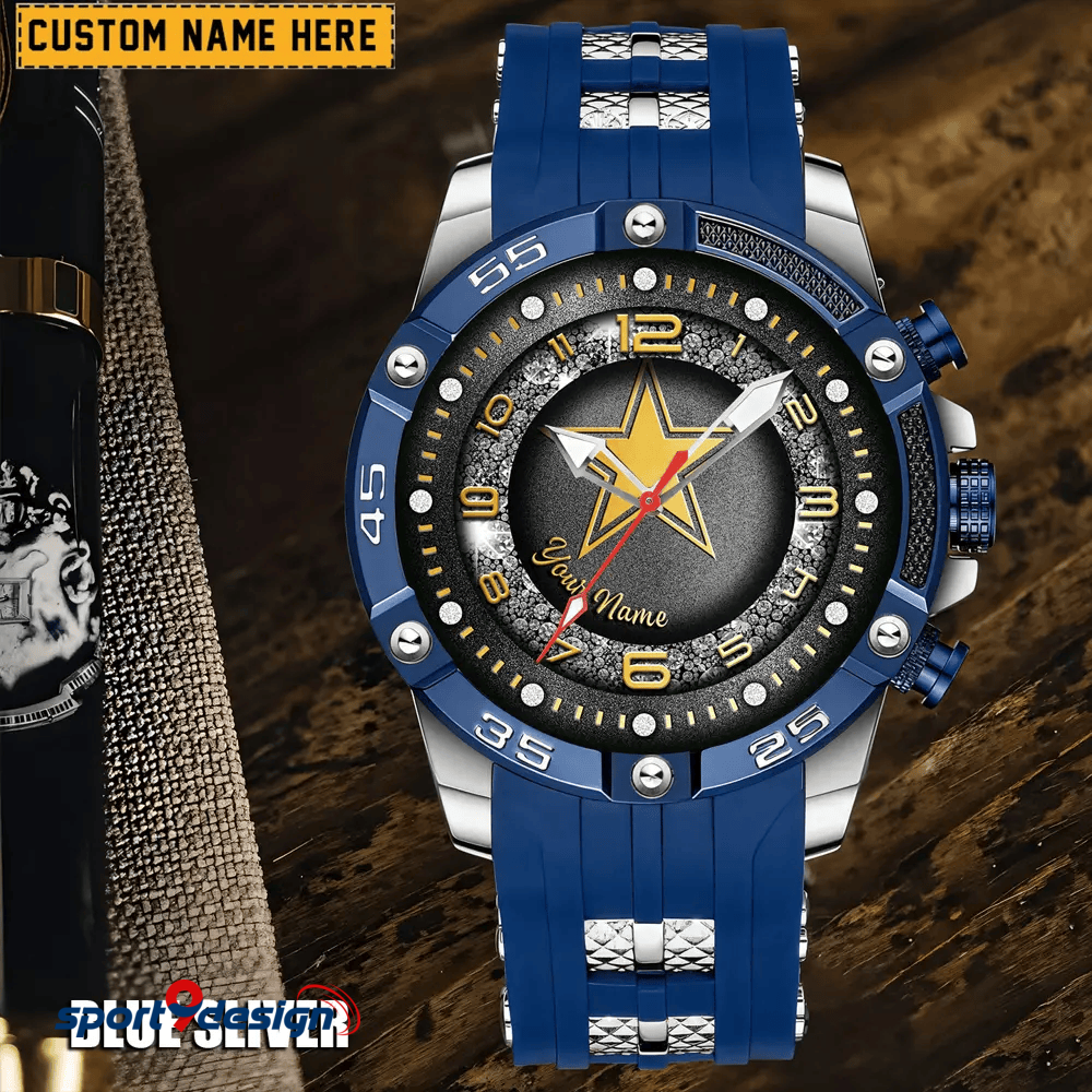 Dallas Cowboys Silicon Strap Fashion Wrist Watch Trending 2025