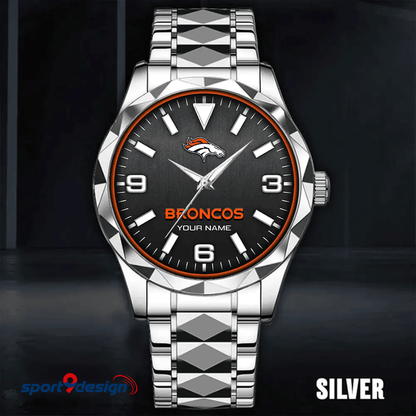 Denver Broncos Business Watch For Men Automatic Mechanical Stainless Steel Band 2025