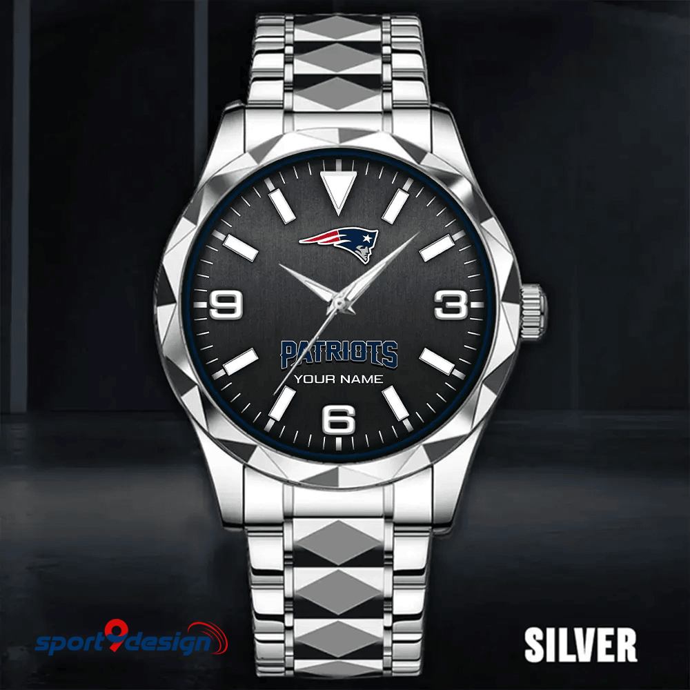 New England Patriots Business Watch For Men Automatic Mechanical Stainless Steel Band 2025