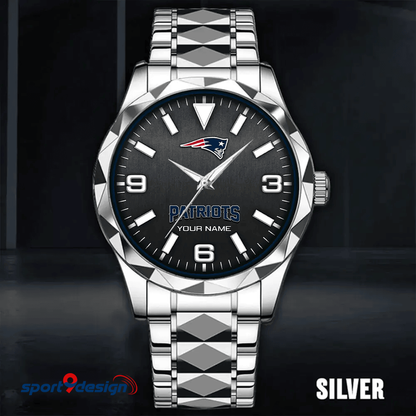 New England Patriots Business Watch For Men Automatic Mechanical Stainless Steel Band 2025