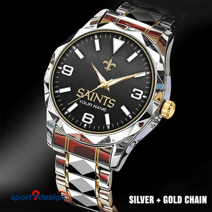 New Orleans Saints Business Watch For Men Automatic Mechanical Stainless Steel Band 2025
