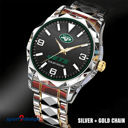 New York Jets Business Watch For Men Automatic Mechanical Stainless Steel Band 2025