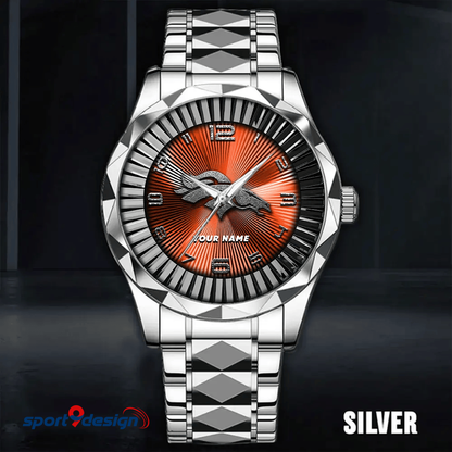 Denver Broncos Business Watch For Men Automatic Mechanical Stainless Steel Band 2025