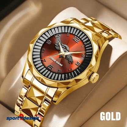 Denver Broncos Business Watch For Men Automatic Mechanical Stainless Steel Band 2025