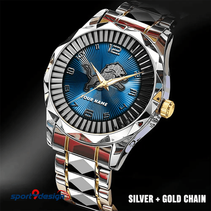 Detroit Lions Business Watch For Men Automatic Mechanical Stainless Steel Band 2025
