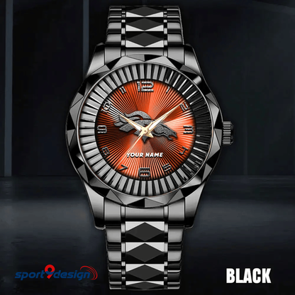 Denver Broncos Business Watch For Men Automatic Mechanical Stainless Steel Band 2025