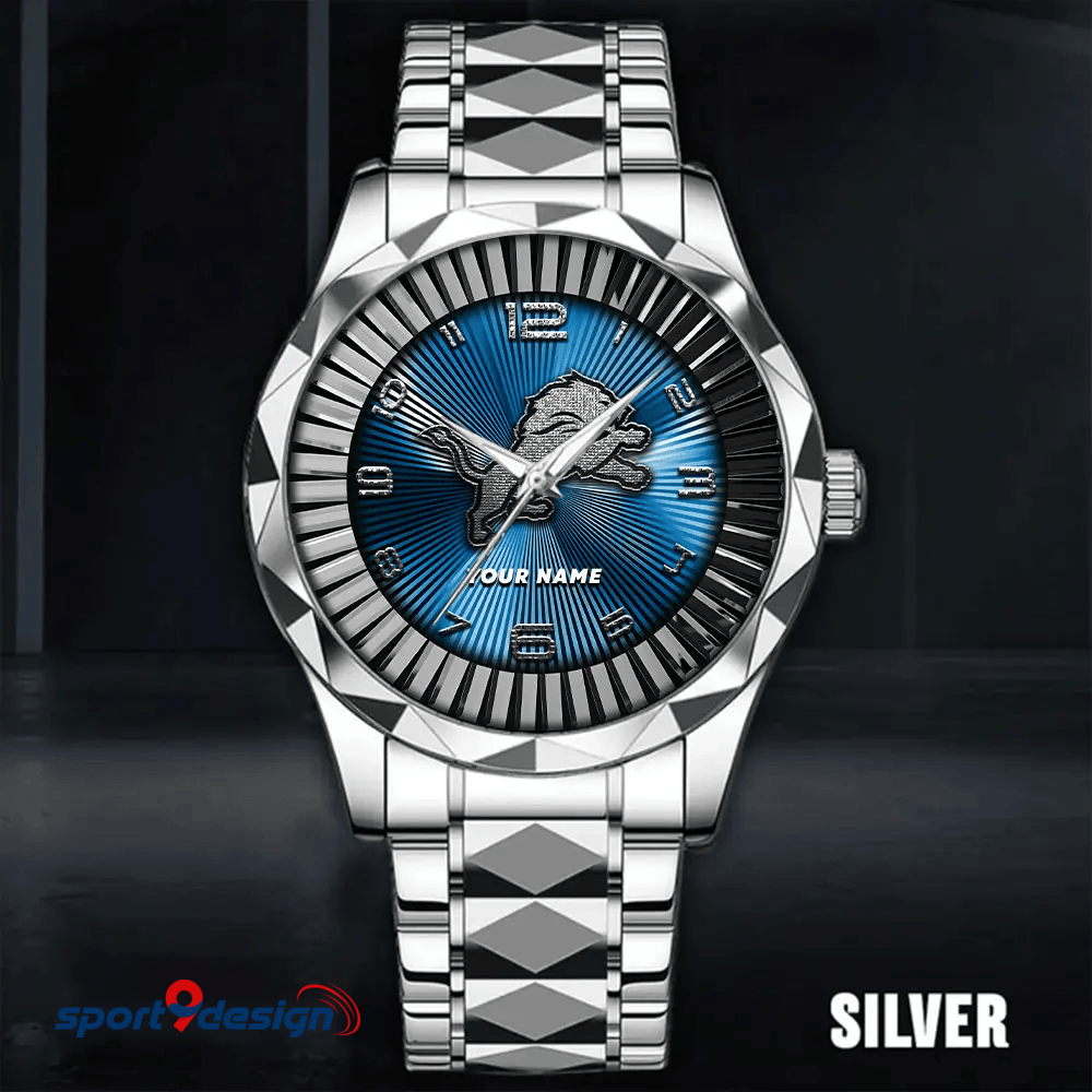 Detroit Lions Business Watch For Men Automatic Mechanical Stainless Steel Band 2025