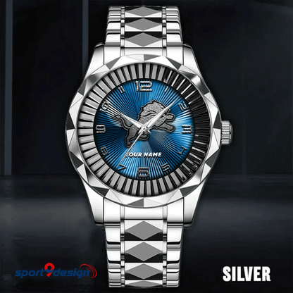 Detroit Lions Business Watch For Men Automatic Mechanical Stainless Steel Band 2025