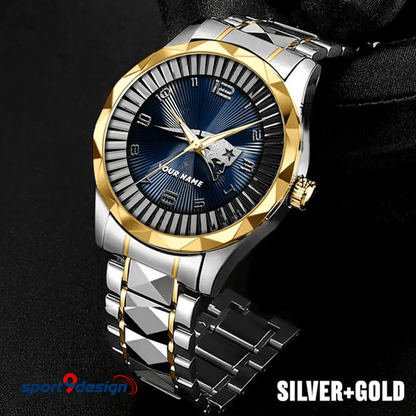 New England Patriots Business Watch For Men Automatic Mechanical Stainless Steel Band 2025