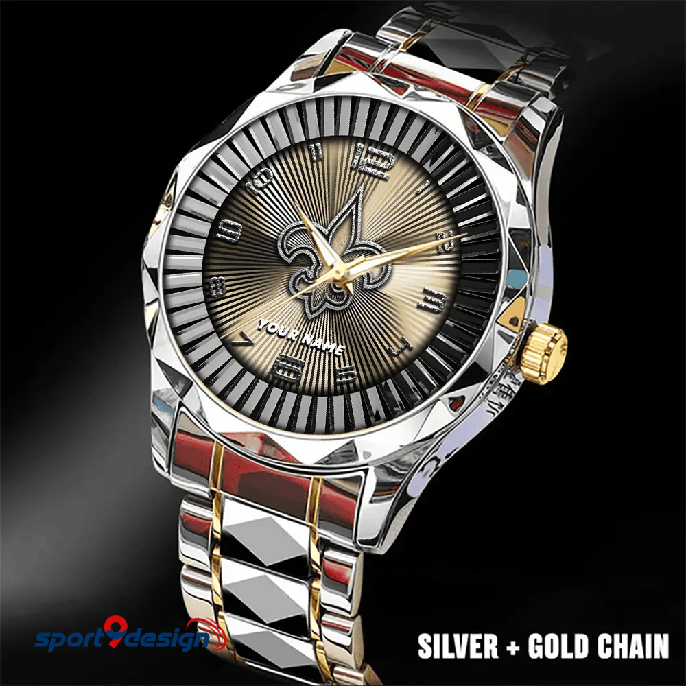 New Orleans Saints Business Watch For Men Automatic Mechanical Stainless Steel Band 2025