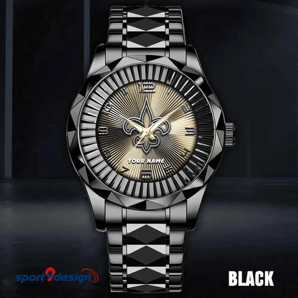 New Orleans Saints Business Watch For Men Automatic Mechanical Stainless Steel Band 2025