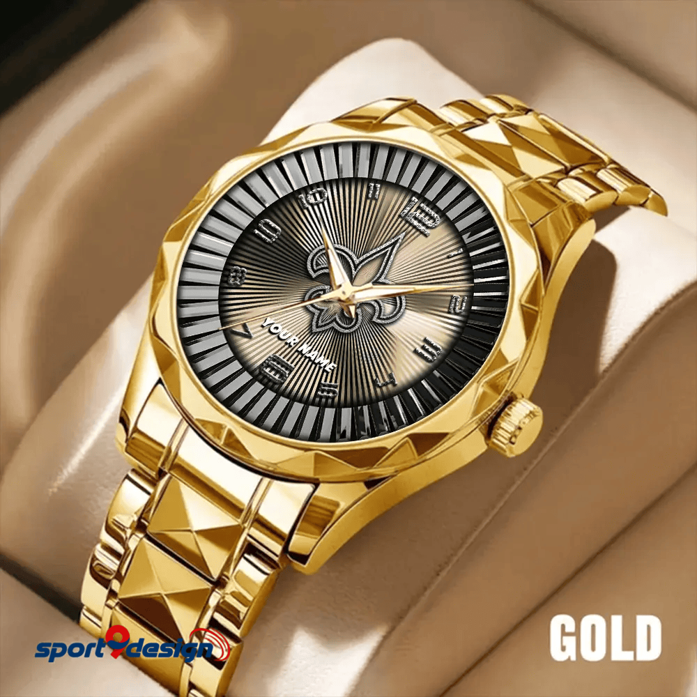 New Orleans Saints Business Watch For Men Automatic Mechanical Stainless Steel Band 2025