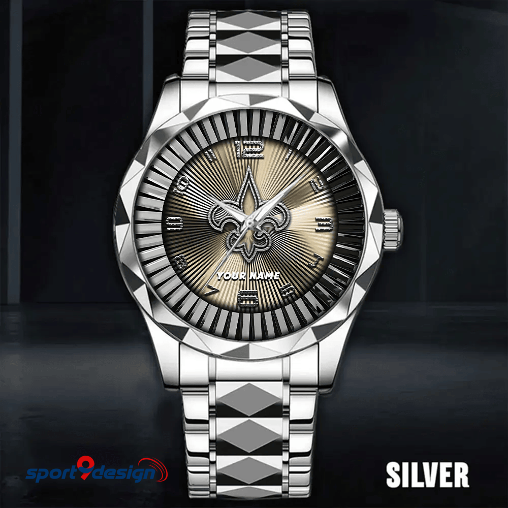 New Orleans Saints Business Watch For Men Automatic Mechanical Stainless Steel Band 2025