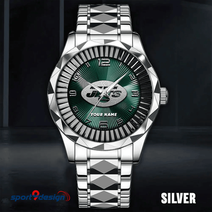 New York Jets Business Watch For Men Automatic Mechanical Stainless Steel Band 2025