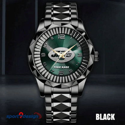 New York Jets Business Watch For Men Automatic Mechanical Stainless Steel Band 2025