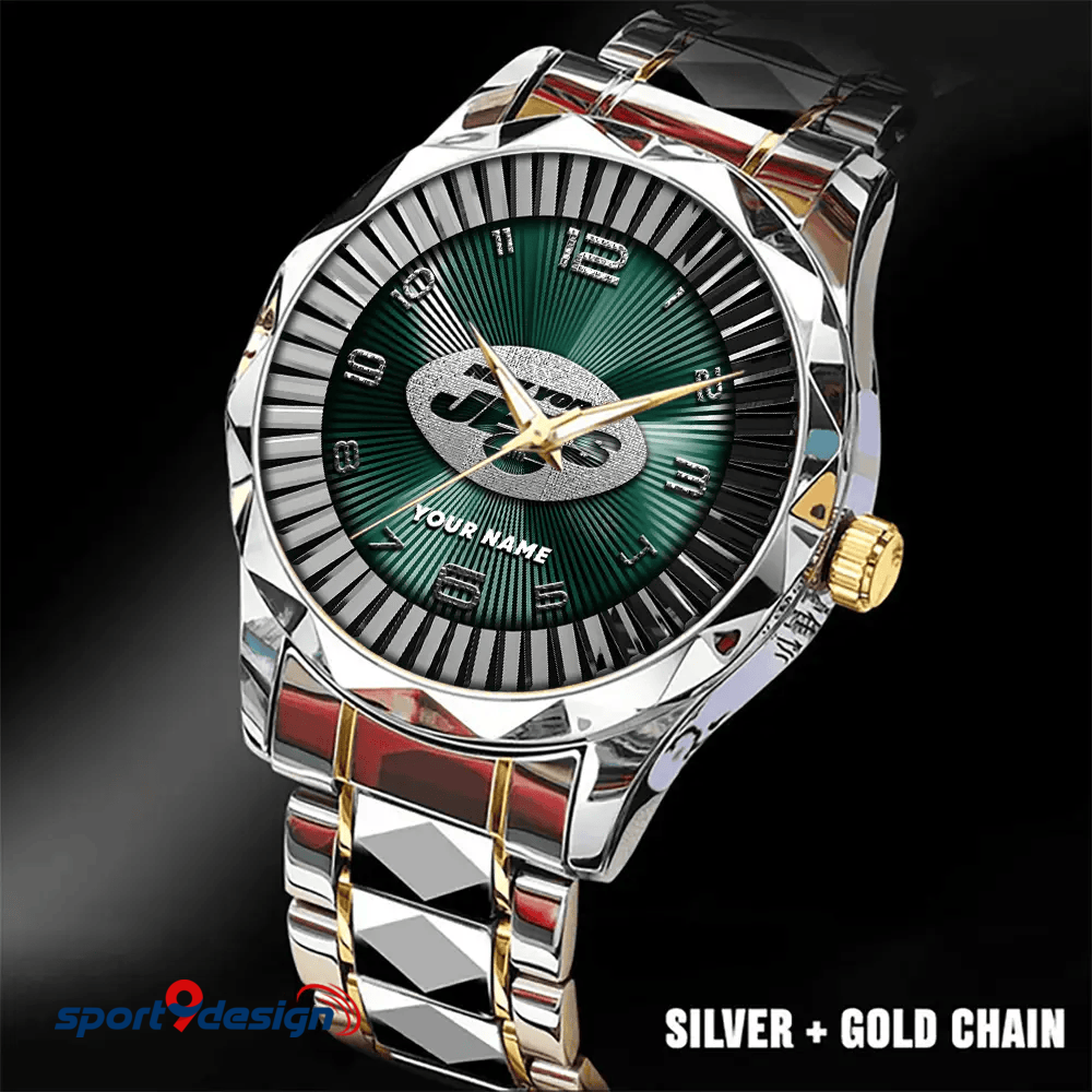 New York Jets Business Watch For Men Automatic Mechanical Stainless Steel Band 2025
