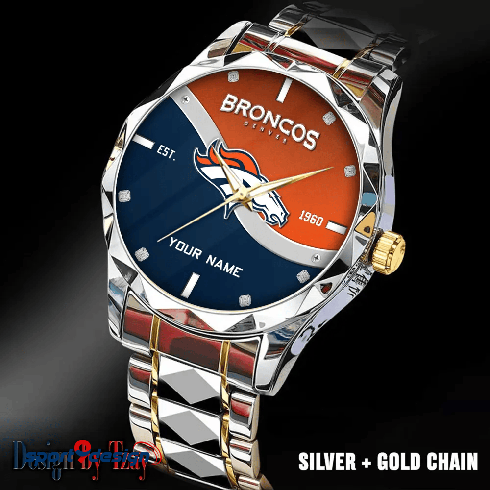 Denver Broncos Warterproof Sports Men Watches Top Brand Luxury Clock Style 2025