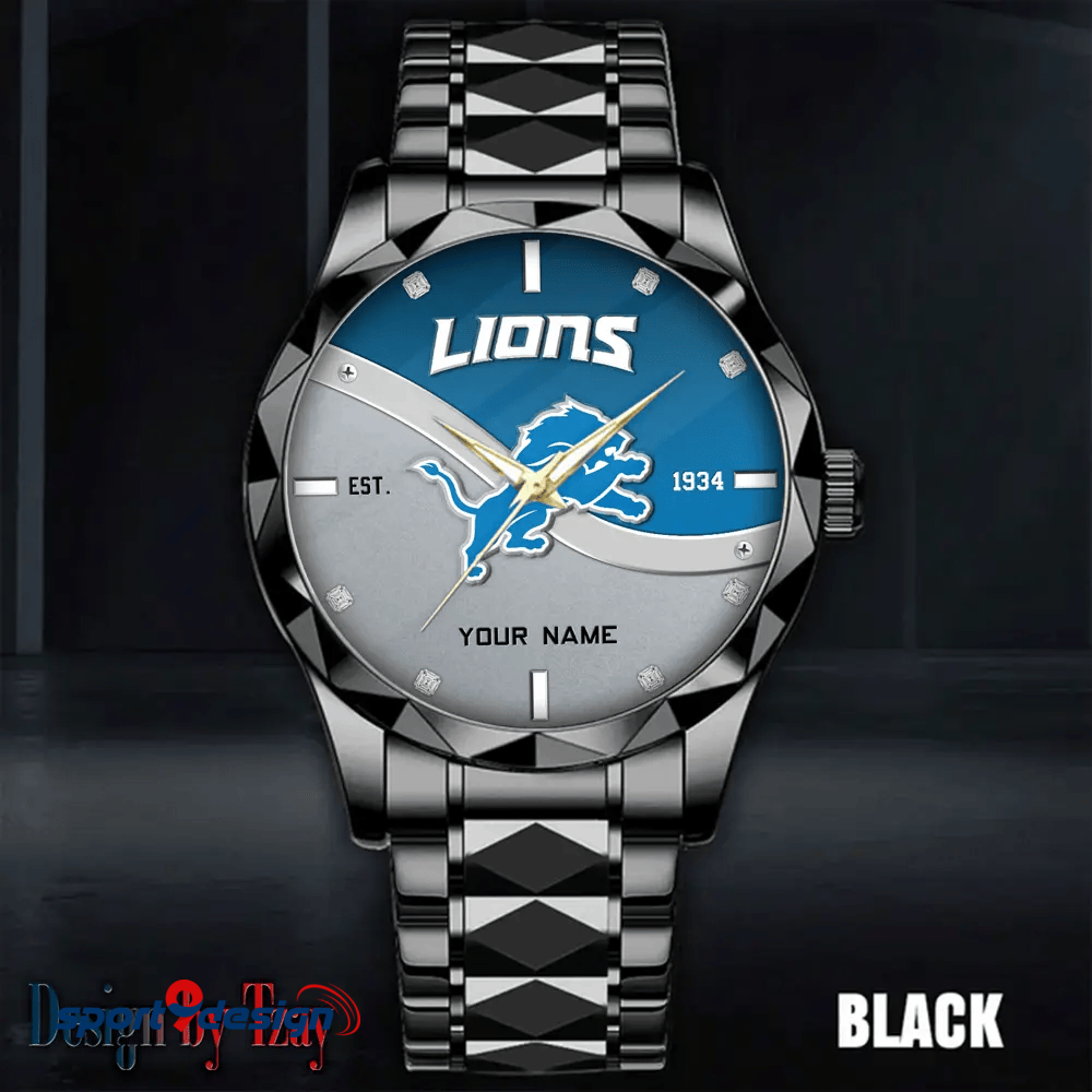 Detroit Lions Warterproof Sports Men Watches Top Brand Luxury Clock Style 2025
