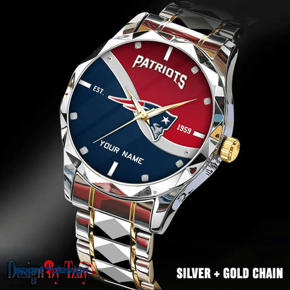New England Patriots Warterproof Sports Men Watches Top Brand Luxury Clock Style 2025