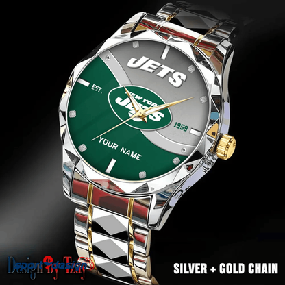 New York Jets Warterproof Sports Men Watches Top Brand Luxury Clock Style 2025