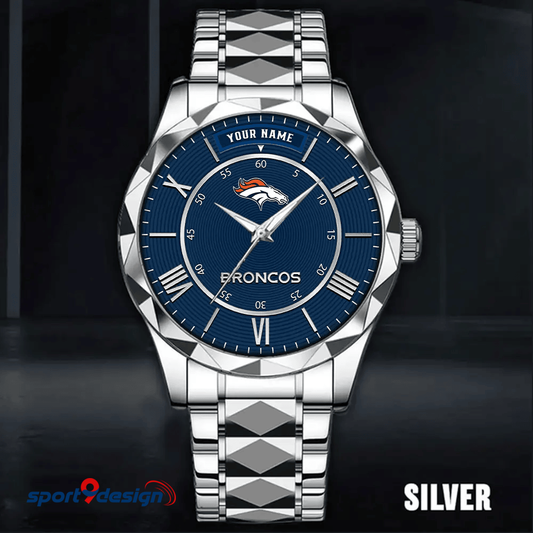 Denver Broncos Business Watch For Men Automatic Mechanical Stainless Steel Band 2025