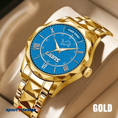 Detroit Lions Business Watch For Men Automatic Mechanical Stainless Steel Band 2025