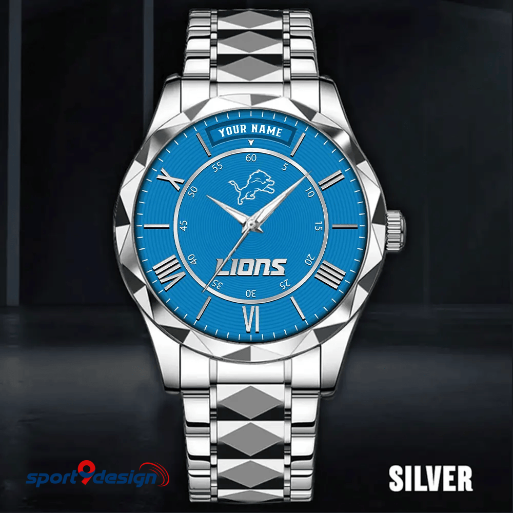 Detroit Lions Business Watch For Men Automatic Mechanical Stainless Steel Band 2025