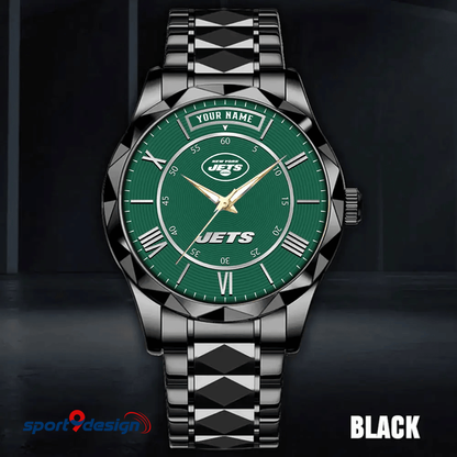 New York Jets Business Watch For Men Automatic Mechanical Stainless Steel Band 2025