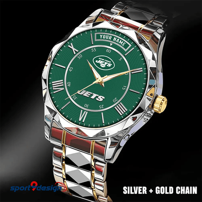 New York Jets Business Watch For Men Automatic Mechanical Stainless Steel Band 2025