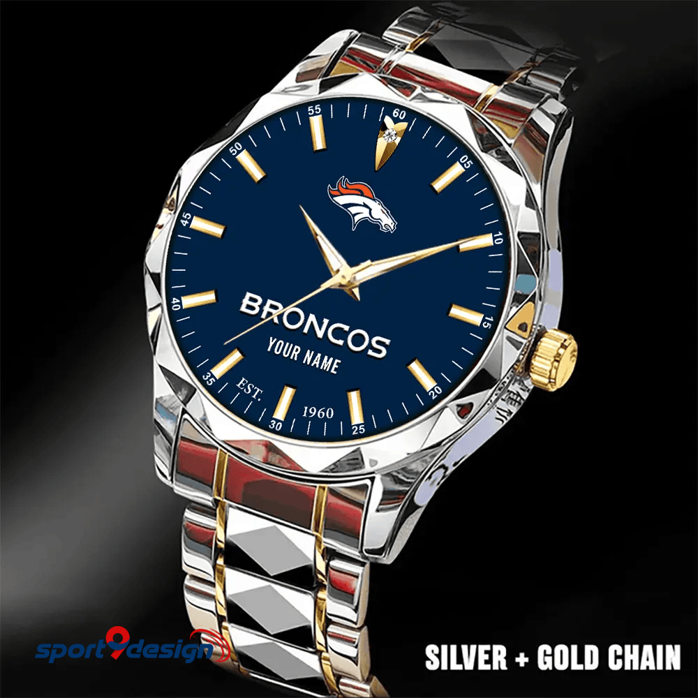 Denver Broncos Luxury Diamond Men Watch Trending 2025