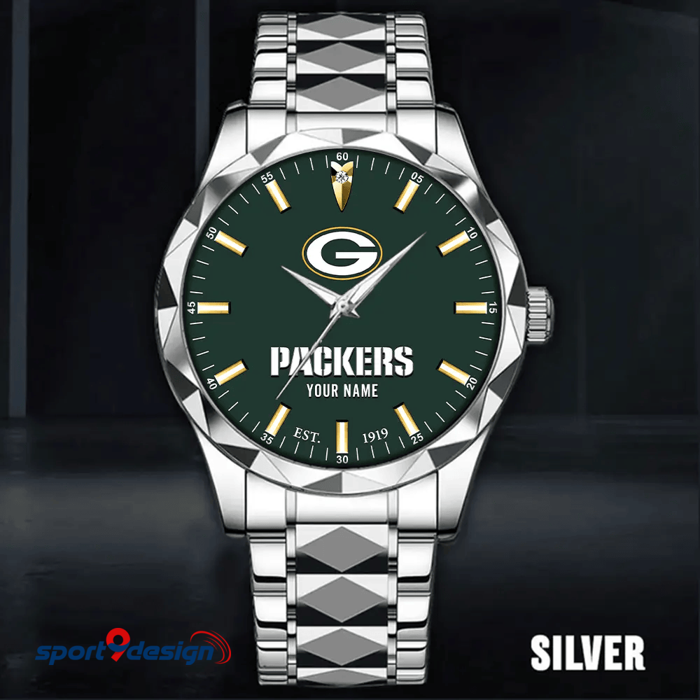 Green Bay Packers Luxury Diamond Men Watch Trending 2025