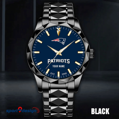 New England Patriots Luxury Diamond Men Watch Trending 2025