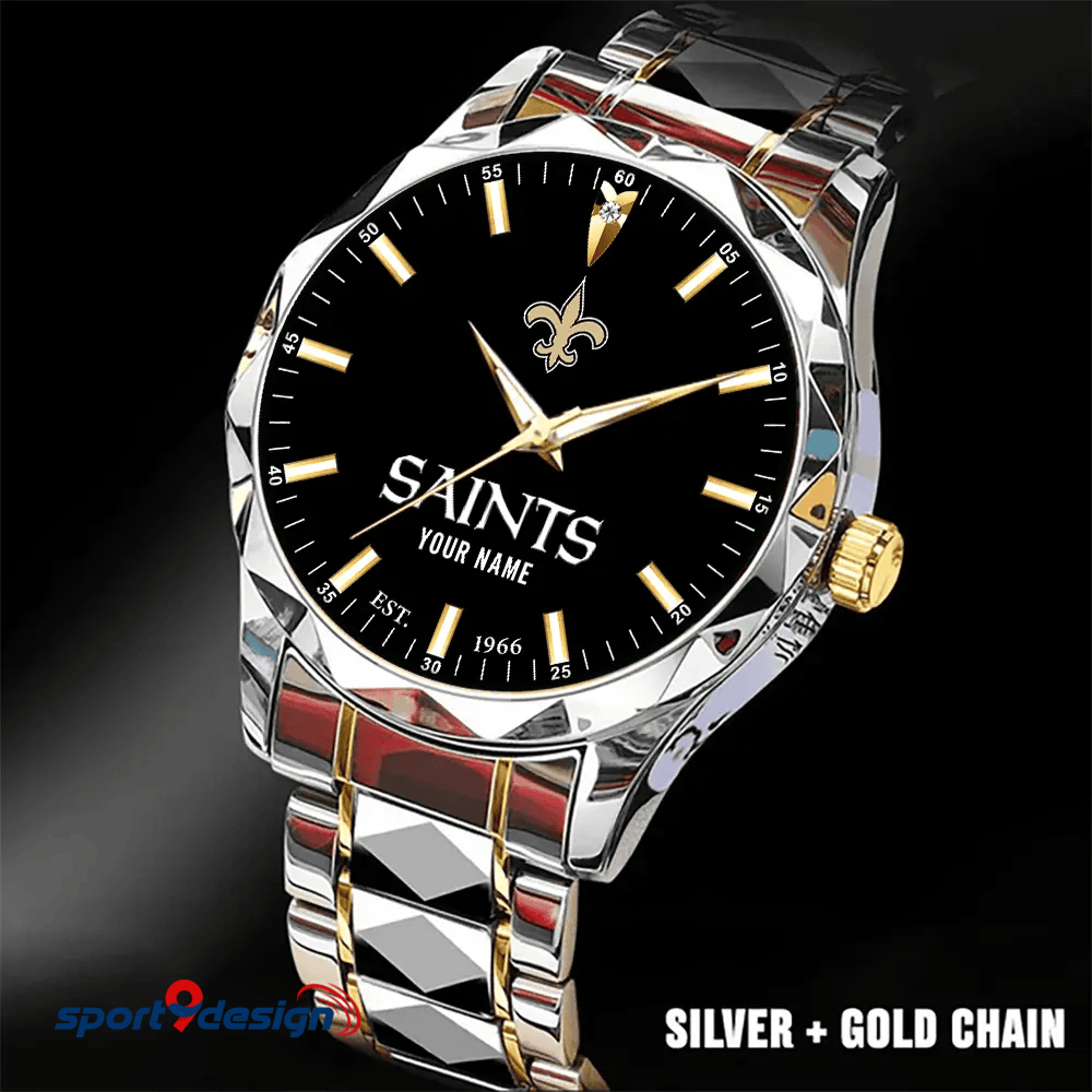 New Orleans Saints Luxury Diamond Men Watch Trending 2025