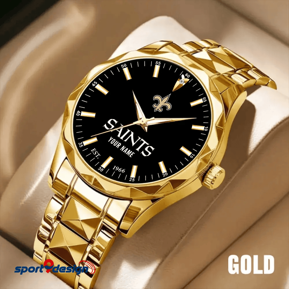 New Orleans Saints Luxury Diamond Men Watch Trending 2025