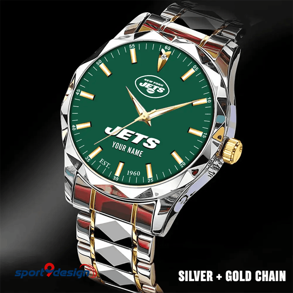 New York Jets Luxury Diamond Men Watch Trending 2025