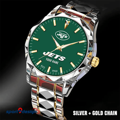 New York Jets Luxury Diamond Men Watch Trending 2025